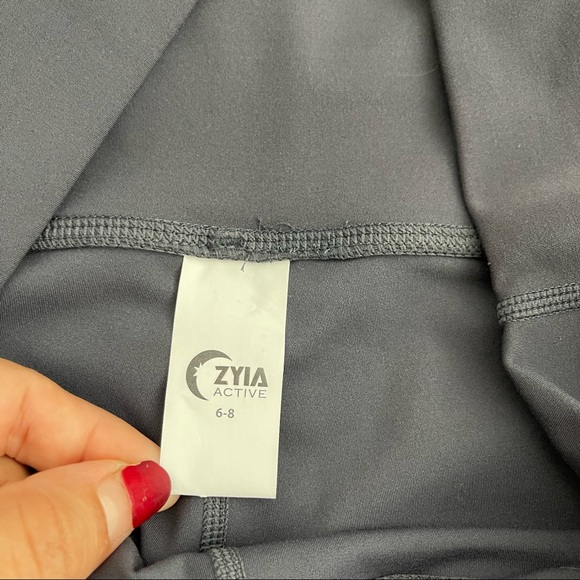 ZYIA Storm Parallel Luxe High Rise leggings Size 6-8 Compressive Activewear - Picture 11 of 15